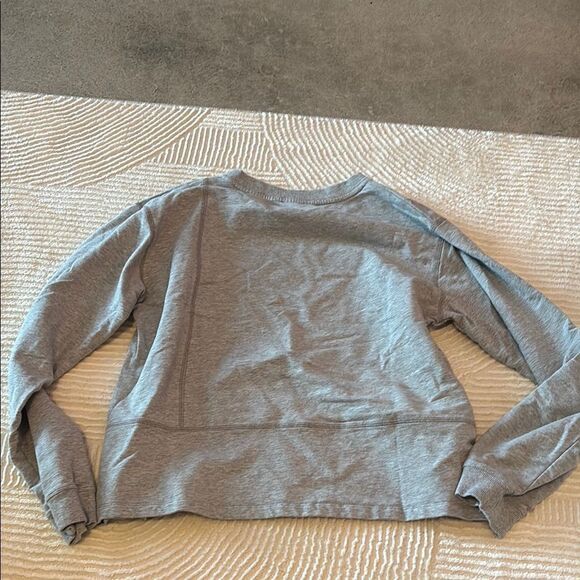 Calme by Johnny Was Gray Boxy Long Sleeve Sweatshirt - Picture 5 of 8